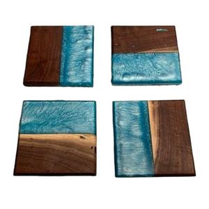 Nueva llegada de resina y madera de diseño personalizado mejores posavasos para beber café té para oficina y hogar para accesorios de mesa caliente - Product Image 2