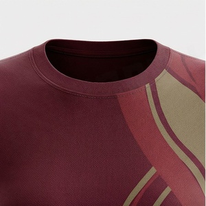 Ensemble de shorts sportifs 2 pièces pour femmes, t-shirt à manches courtes et shorts au-dessus du genou, imprimé géométrique, séchage rapide, col rond, coupe régulière - Product Image 4