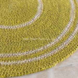 Luxury Handmade Braided Seagrass Placemat Woven Dining <b>Table</b> <b>Mat</b> for Hotel Dining OEM Supplier - Product Image 3