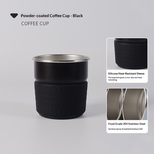 Tasse à café de camping haut de gamme, tasse à café thermolaquée, tasse en acier inoxydable résistante à la chaleur pour l'extérieur, tasse portable pour l'extérieur - Product Image 5