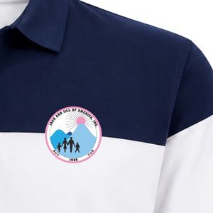 Navy <b>White</b> Striped <b>Polo</b> Shirt Short Sleeve Color Block Collared Button Placket Casual <b>Golf</b> Team Uniform Top with Jack & Jill - Product Image 5