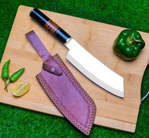 Couteau de chef LEGACY BLADES, forgé à la main, en acier à haute teneur en carbone, style japonais, manche en résine fait main, couteau de cuisine - Product Image 6