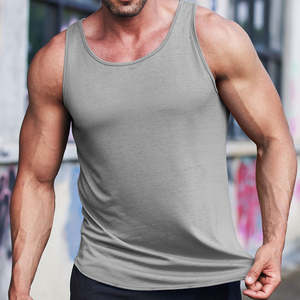 NESTA SPORTS - Camiseta Deportiva Personalizada con Logotipo, Chaleco Informal de Algodón para Gimnasio, Camiseta Negra sin Mangas con Aberturas Laterales para Hombre - Product Image 2