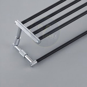Étagère suspendue pour articles sanitaires, porte-serviettes en acier inoxydable, porte-serviettes multi-niveaux pour salle de bain - Product Image 6