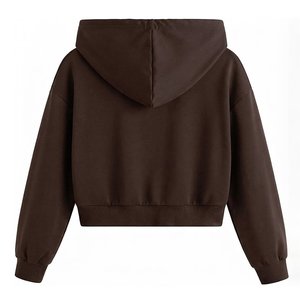 Sudadera con Capucha para Mujer, Personalizable con Logotipo, de Alta Demanda, Color Sólido, Manga Larga, Tejida, Transpirable, Corta, para Otoño - Product Image 2