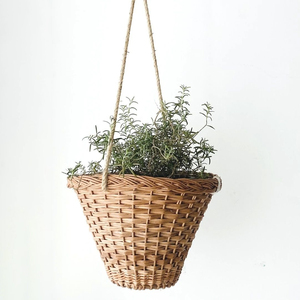 Rattan <b>basket</b> pots plant pot holder flower <b>display</b> planter accessory for garden decoration - Product Image 5