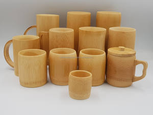 High Quality Eco-friendly Safe and Healthy 100% Natural Bamboo <b>Cup</b> With Many Design and Size - Blue Lotus From Viet Nam - Product Image 3
