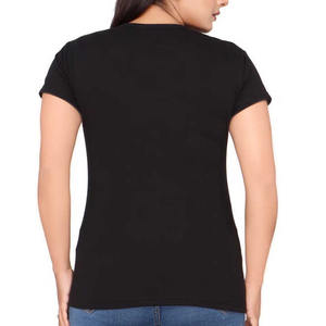 เสื้อยืดผู้หญิงคอโอ แขนสั้น ผ้าฝ้าย 100% พิมพ์โลโก้ตามสั่ง แฟชั่น สีพื้น - Product Image 6