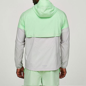 Conjunto Corto con Capucha para Hombre OARH INT INDUSTRY 2026, Cortavientos Deportivo Transpirable con Bloques de Color, Prenda Exterior de Poliéster/Nailon Tejido - Product Image 6