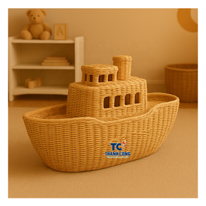 Colección Eco-Friendly RATTAN TOYS Con Elegante RATTAN CRUISE SHIP TOY Para Mayoristas Globales - Product Image 1