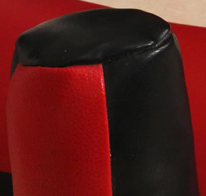 Red PU Boxing <b>Training</b> <b>Bag</b> with Black Trim Durable Sponge Filled Punching Dummy for Adult Martial Arts Practice - Product Image 5