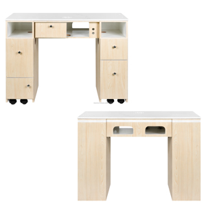 Nouvelles tables à ongles minimalistes de luxe en contreplaqué, modernes, élégantes, en MDF, fabriquées au Vietnam, écologiques, durables, couleur personnalisable - Product Image 6