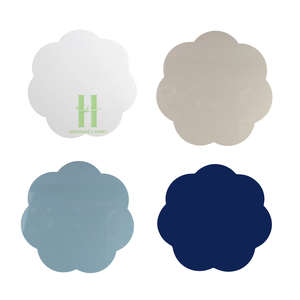 Vietnam HNH Craft Customized Bohemian Pastel Flower Lacquer Placemats <b>Plates</b> Sustainable Wedding Table <b>Decoration</b> Variety Colors - Product Image 2