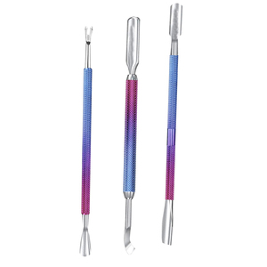 Lightweight All-in-One Professional Cuticle Care Tool Sets Durable Stainless Steel <b>Nail</b> Art Maintenance <b>Kit</b> With Textured Grip - Product Image 1