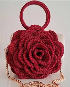 Bolsos de Lona Bohemios Hechos a Mano con Flores de Ganchillo, Bordado en Color Sólido, Color Personalizado, Cierre Abierto - Moda Femenina para Viajes - Product Image 5