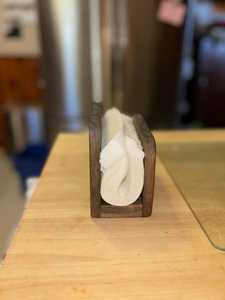 Porta Servilletas de Madera Artesanal Clásico, Duradero y Ecológico |   Organizador de Mesa de Madera para Cocina - Product Image 3