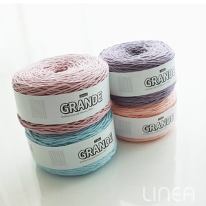 เส้นด้ายฝ้ายแท้ 100% เส้นด้ายโครเชต์ GRANDE เข็มโครเชต์ขนาด 5.0 มม. เส้นด้ายถักมือแบบ Standard Ring Spun - Product Image 4