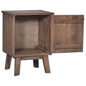 Commode de chevet en teck massif brun moyen - Product Image 3