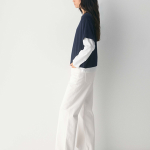 เสื้อยืดผู้หญิงแขนยาวสองชั้น ผ้าเจอร์ซีย์คอตตอน ปักโลโก้ตามสั่ง ทรงหลวมไหล่ตก เป็นมิตรกับสิ่งแวดล้อม - Product Image 5