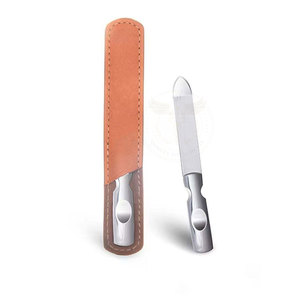 Lime à ongles portable double face en acier inoxydable de qualité professionnelle, personnalisable, QORVEX INSTRUMENTS Luxueuse - Product Image 1
