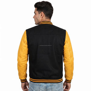 Custom <b>Summer</b> Wool Varsity <b>Jacket</b> Stand Chenille Patches Breathable Windproof Embroidery Front Logo-Wholesale <b>Men's</b> Baseball - Product Image 5