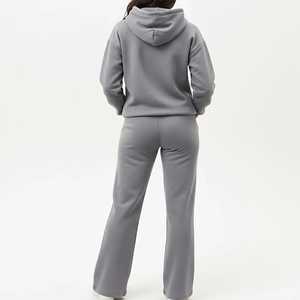 Hoodies et sweats pour femmes, ensembles de survêtements chauds à manches longues, crop top décontracté et pantalon de survêtement - Product Image 5