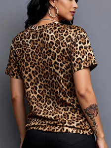 <b>Tiger</b> <b>Print</b> Women T Shirt Casual Short Sleeve O neck Animal <b>Print</b> Summer Oversized Streetwear <b>Tops</b> Relaxed Fit Summer T Shirt - Product Image 1