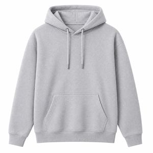 Sudadera con Capucha Negra para Hombre, de Alta Calidad, Estilo Holgado, Informal, de Color Sólido, con Bolsillos, para Invierno, ODM - Product Image 5