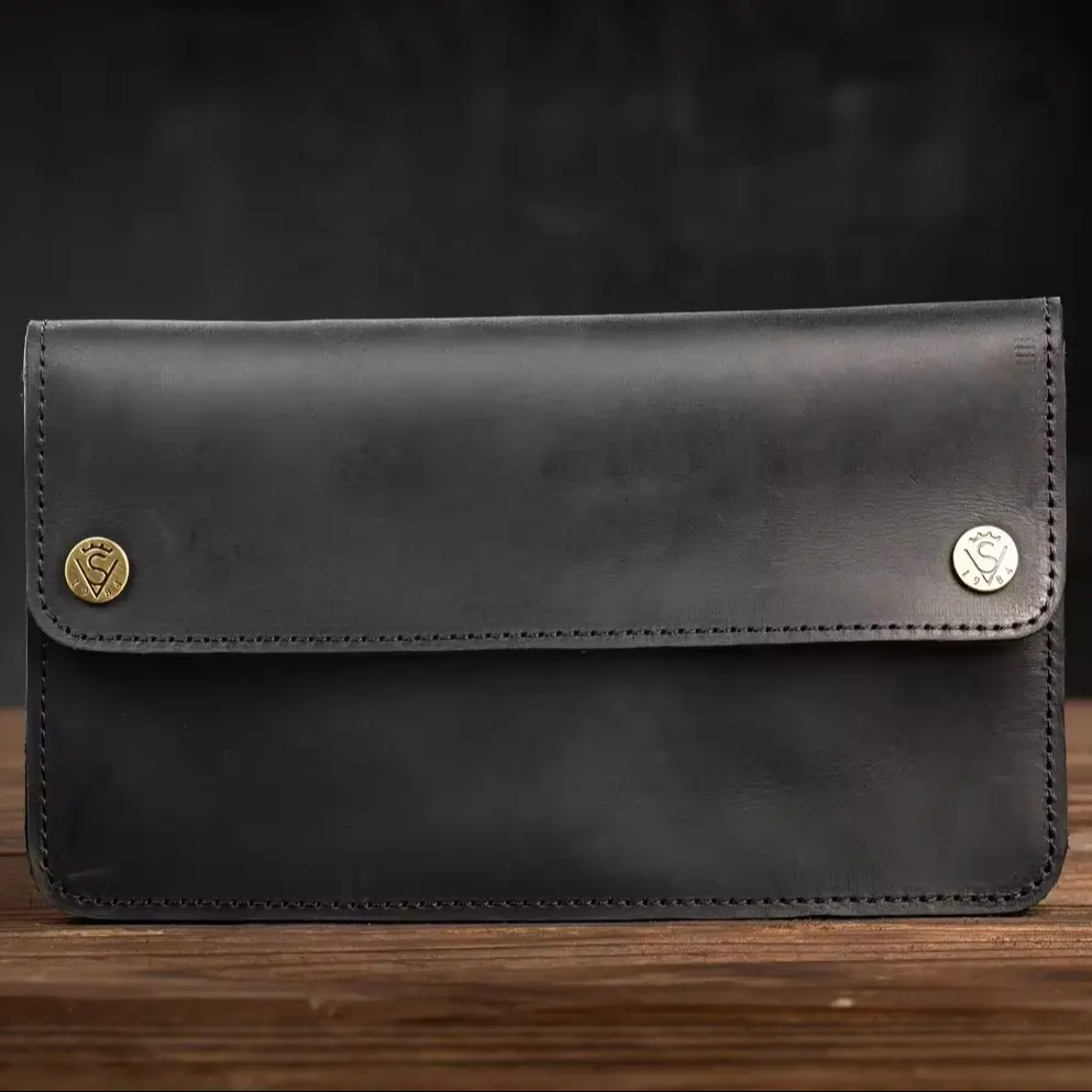 Thiết kế thủ công Phụ nữ thực sự Ví Chất lượng cao phong cách Nắp trên ví dài với túi nén LSW-0058B