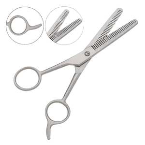 Double Edged Professional Hair Thinning <b>Shears</b> 6.5 Inch Silver Stainless Steel Barber Texturizing Scissors Salon Grooming <b>Tool</b> - Product Image 1
