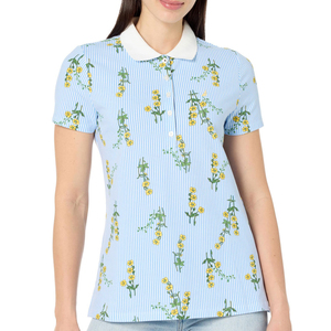 Polo de Mujer de Alta Calidad, Corte Ajustado, 100% Algodón, Buen Precio, con Estampado en Capas - Product Image 1