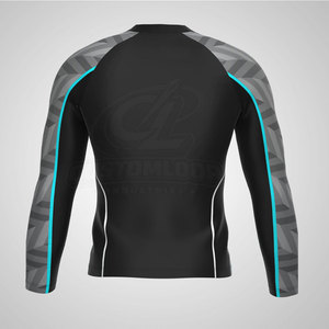 Professional Quick Dry <b>Men</b> Rash Guards Long Sleeve Breathable <b>Compression</b> <b>Shirt</b> For Training And Gym Wholesale Supply - Product Image 2