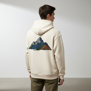 Sudaderas con Capucha Personalizadas con Logotipo Serigrafiado, de Felpa, Corte Regular, Algodón Grueso, Lavado Ácido, Efecto Desteñido, Unisex, con Pedrería, Ecológicas, para Otoño - Product Image 4