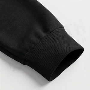 Survêtement noir pour homme, fermeture éclair intégrale, col montant, pantalon de jogging sportif, couleur unie, respirant, polyester, vêtement d'automne, coupe classique - Product Image 6