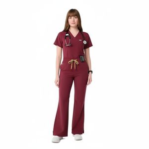 OEM Custom Nurse <b>Scrub</b> Suit Breathable Medical Uniform Comfortable Hospital Workwear Design <b>Scrub</b> <b>Sets</b> Customized Wholesale - Product Image 2