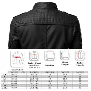 Men's Genuine Sheepskin <b>Leather</b> Winter <b>Retro</b> Slim Fit Biker Motorcycle <b>Jacket</b> Black Waterproof Eco-Friendly Thick - Product Image 5