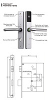 Serrure de porte d'hôtel intelligente YGS RFID, étanche, ignifuge, en acier inoxydable, système de serrure de porte d'hôtel, serrure à clé mécanique