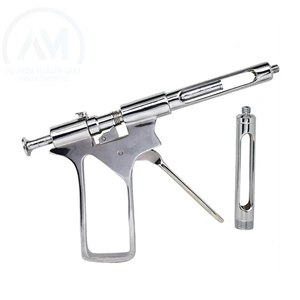 Jeringa Dental Manual de Acero Inoxidable de Primera Calidad Al Mida Healthcare, Certificación CE Clase II, Fácil Agarre para Inyecciones Orales - Product Image 2