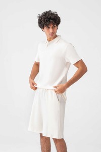 ชุดเซ็ตเสื้อผ้าถักเนื้อผ้าฝ้าย 100% ระบายอากาศดี สไตล์ทางการ เหมาะสำหรับฤดูร้อน สำหรับผู้ชาย - Product Image 3