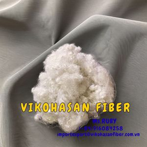 Fibre de cellulose recyclée creuse et conjuguée 15D HC blanche à bas prix Vikohasan pour jouets en peluche, oreillers, canapés, coussins, filage et béton - Product Image 5