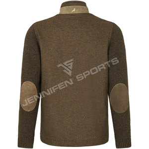 Veste de chasse respirante en laine 100% sur mesure, design tricoté, style décontracté pour homme, doublure en polyester, dernière tendance - Product Image 6