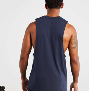 Débardeur de sport pour homme, coupe musclée, en Spandex, design personnalisé, pour la gym et l'entraînement - Product Image 2