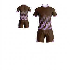 Venta Directa de Fábrica, Uniformes de Fútbol Transpirables para Hombre y Mujer, Logotipo Frontal Personalizado, Servicio OEM para Equipos, 100% Poliéster - Product Image 2
