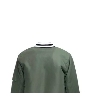 Chaqueta Bomber para Hombre, Personalizada, con Cuello Alto, de Lona, Resistente al Viento, con Cierre, Proveedor Mayorista - Product Image 1