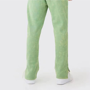 ชุดกีฬาฟอกสีกรดวัสดุสวมใส่สบายสไตล์วินเทจเหมาะสำหรับใส่วิ่งในยิมและชุดลำลอง - Product Image 5