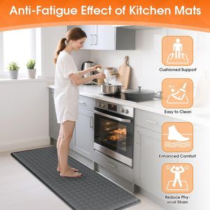 2 Tappeti da Cucina Antifatica, Tappetini Ammortizzati Antiscivolo per Lavello, Tappetini Impermeabili per Pavimento della Cucina - Product Image 4
