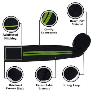 2025 nouveauté réglable haltérophilie genouillères unisexe genou soutien personnalisé gymnastique formation robuste Fitness genouillères - Product Image 3