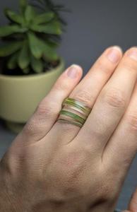 Anillo de Resina Cristalina con Diseño Geométrico Moderno de MN EXPORTS, Joyería de Moda para Mujer, Uso Diario, Regalo - Product Image 4
