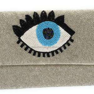 กระเป๋าคลัทช์ลูกปัดทำมือสำหรับผู้หญิง งานปักสไตล์โบฮีเมียน ทนทาน เหมาะสำหรับงานเลี้ยงตอนเย็น ปิดด้วยแม่เหล็ก ขนาดสั่งทำได้ กระเป๋าถือลำลอง - Product Image 4