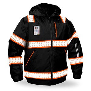 Chaqueta de Seguridad de Alta Visibilidad y Resistencia con Cinta Reflectante de Doble Costura, Múltiples Bolsillos para Herramientas, Profesional e Industrial - Product Image 1